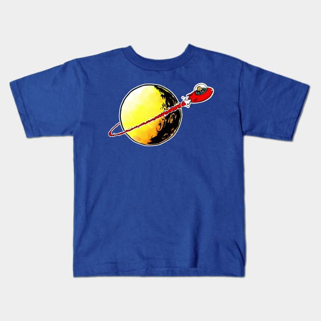 Classic Spaceman Spiff Kids T-Shirt by Fazoom